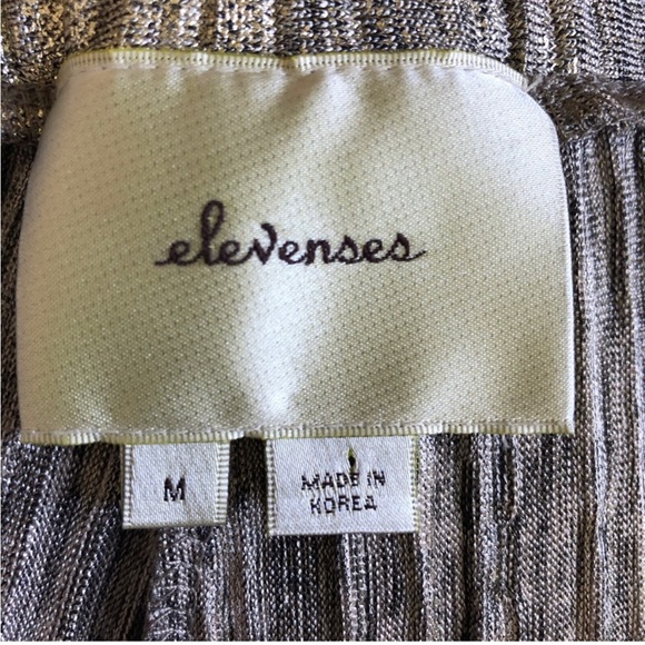 Anthropologie Elevenses glistened metallic pants M - Picture 3 of 3